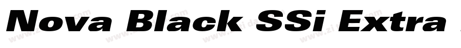 Nova Black SSi Extra Bold Italic字体转换